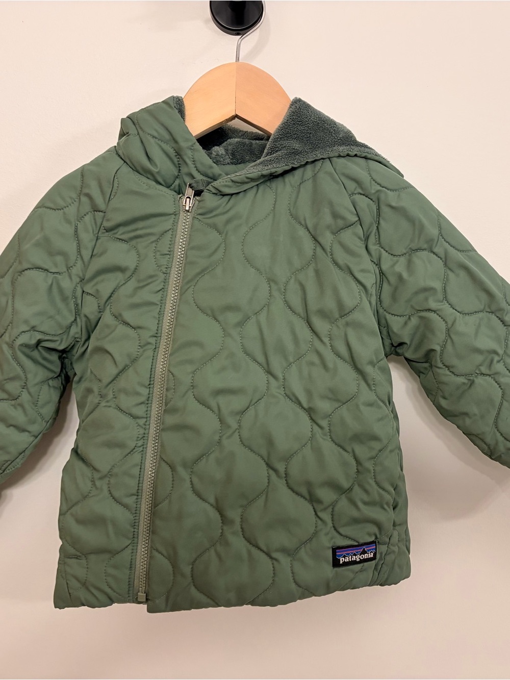 Patagonia Quilted Puff Jacket, hooded, 2T